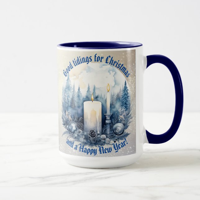 "Good tidings for Christmas..." Coffee/Tea Mug (Right)