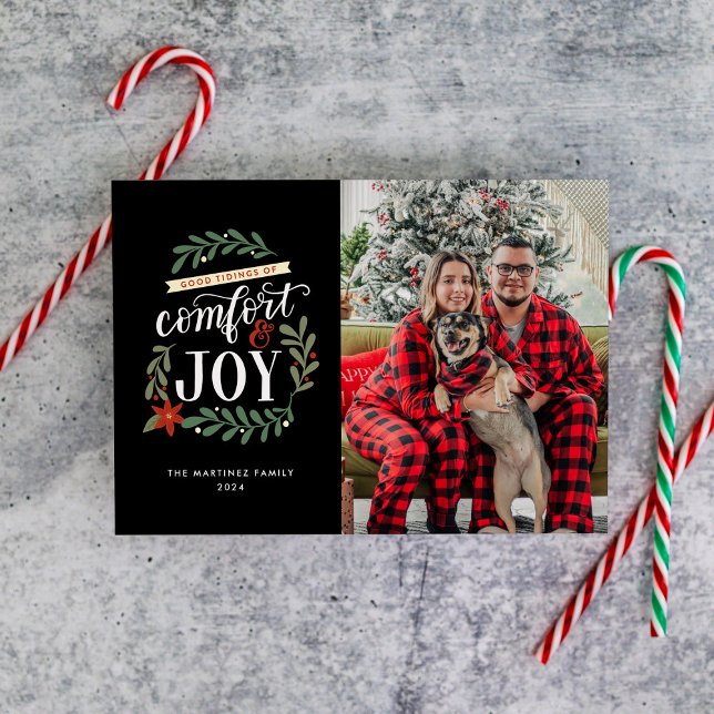 Good Tidings of Comfort and Joy Photo  Holiday Card (Creator Uploaded)