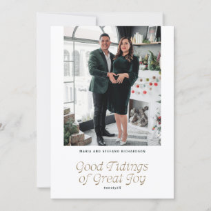 Good Tidings of Great Joy Photo Christmas Card