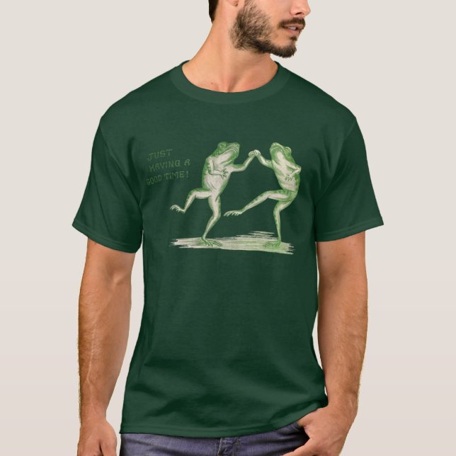 Good Time Frogs Dance Vintage T-Shirt (Front)