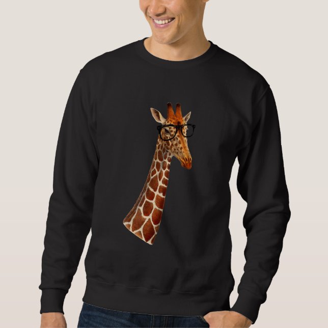 Good Time Hipster Giraffe   Men's Women's Children Sweatshirt (Front)
