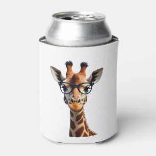 Good Time Hipster Giraffe T-Shirt Men's Women's Ch Can Cooler