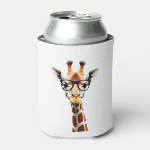Good Time Hipster Giraffe T-Shirt Men's Women's Ch Can Cooler