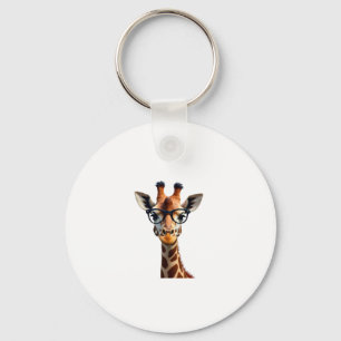 Good Time Hipster Giraffe T-Shirt Men's Women's Ch Key Ring