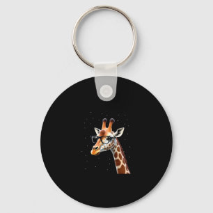 Good Time Hipster Giraffe T-Shirt Men's Women's Ch Key Ring