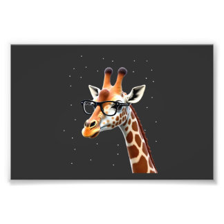 Good Time Hipster Giraffe T-Shirt Men's Women's Ch Photo Print
