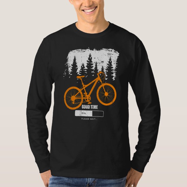Good Time Loading Mountain Biker Cycle T-Shirt (Front)