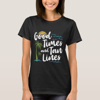 Good times and tan lines palm tree sun family T-Shirt