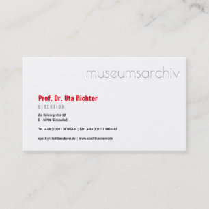Good to read clear Business Cards