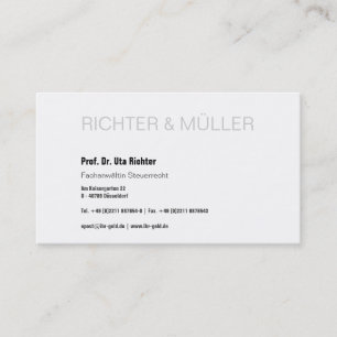 Good to read, professional Business Cards