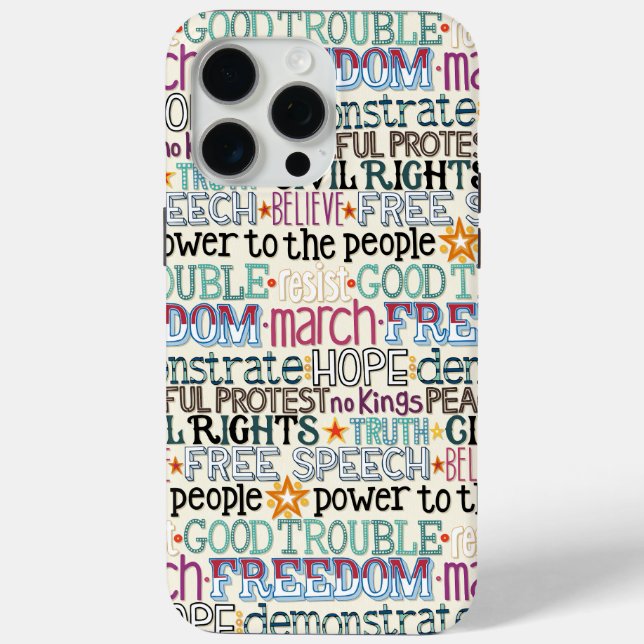 good trouble typography Case-Mate iPhone case (Back)