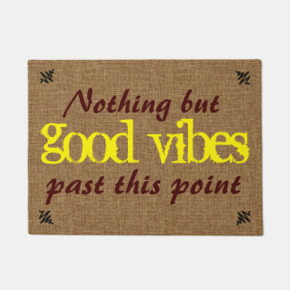 Good Vibe Positive Message Doormat
