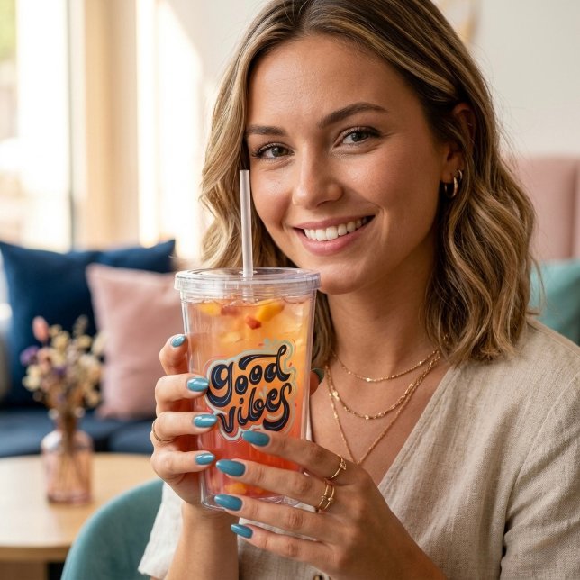 Good Vibes Acrylic Tumbler (Creator Uploaded)