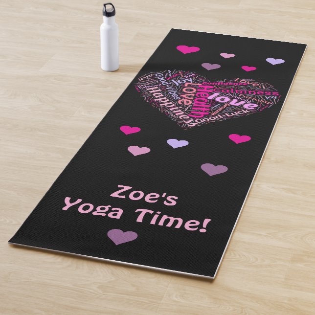 Good Vibes and Love Personalised Yoga Mat (In Situ)
