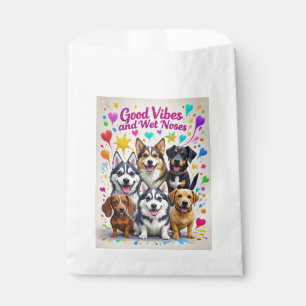 Good Vibes and Wet Noses Playful doodles Favour Bags