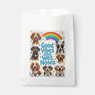 Good Vibes and Wet Noses Playful doodles Favour Bags