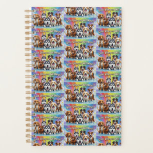 Good Vibes and Wet Noses Playful doodles  Planner