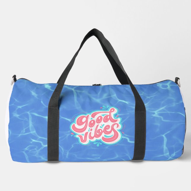 Good Vibes Beach/pool  Duffle Bag (Front)