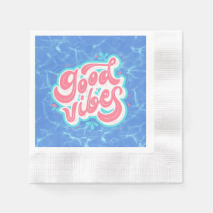 Good Vibes Beach/pool Napkin