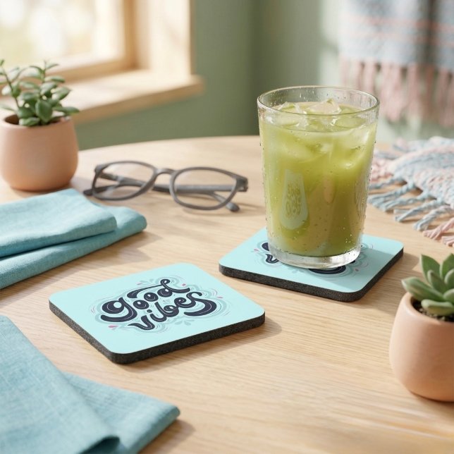 Good Vibes Beverage Coaster (Creator Uploaded)