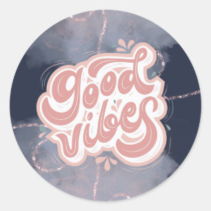 Good Vibes Classic Round Sticker