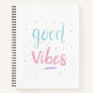 "Good Vibes" College Ruled Notebook