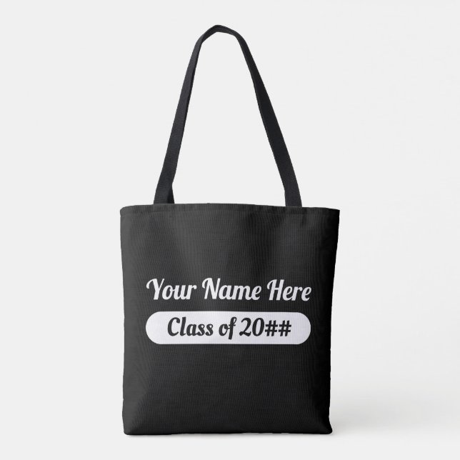 Good Vibes Graduation Message Tote Bag (Back)