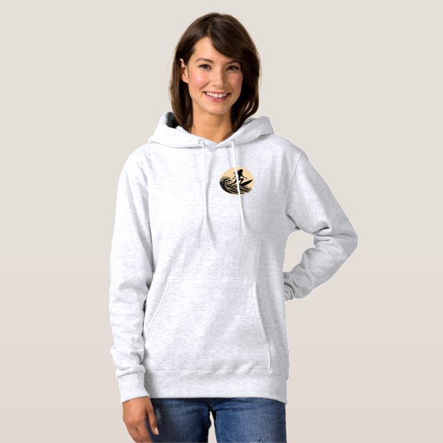 Good Vibes & High Tides Womens Hoodie (Front Full)