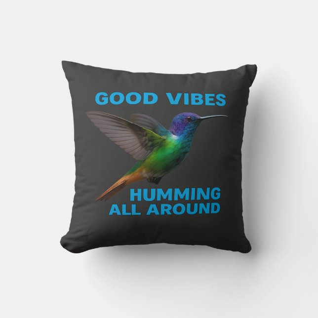 Good Vibes – Humming All Around Edition Cushion (Front)