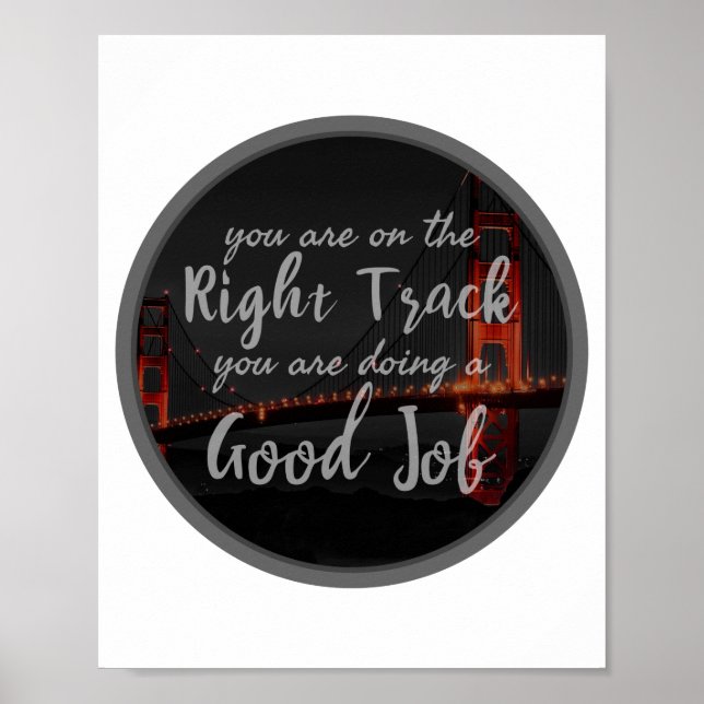 good vibes inspirational quotes for motivation poster (Front)