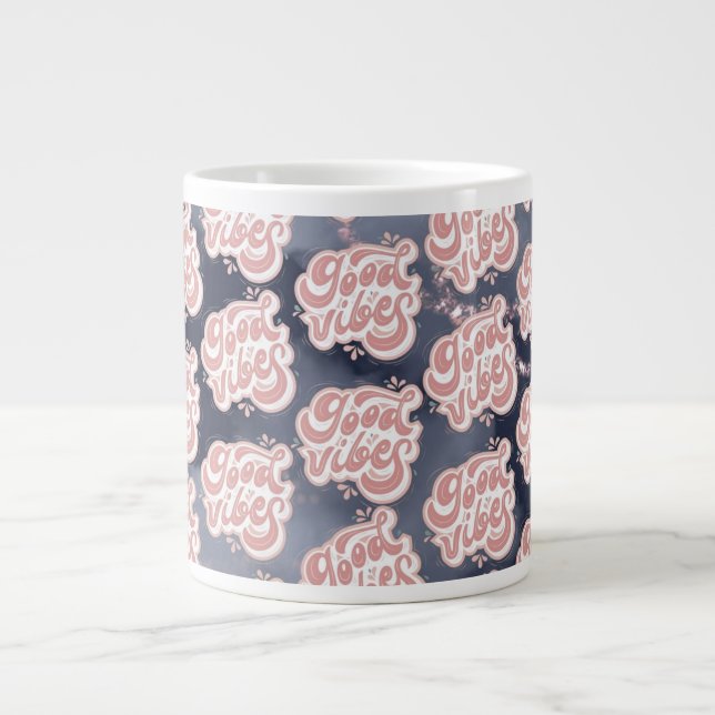 Good Vibes Large Coffee Mug (Front)