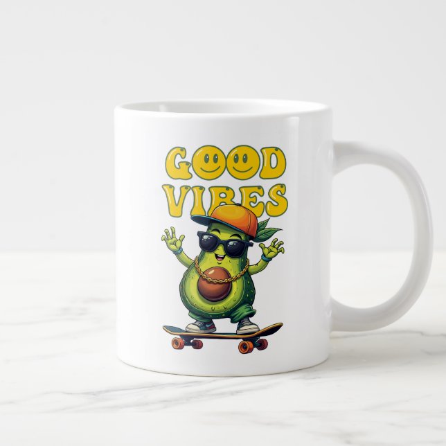 Good vibes large coffee mug (Right)
