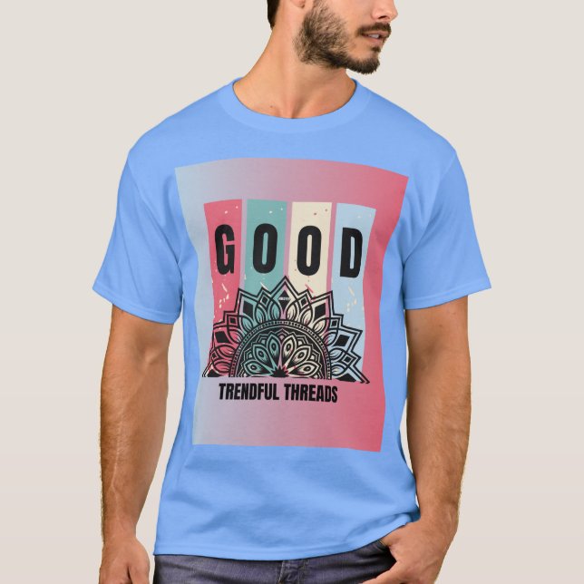 Good Vibes Mandala T-Shirt – Trendful Threads Edit (Front)