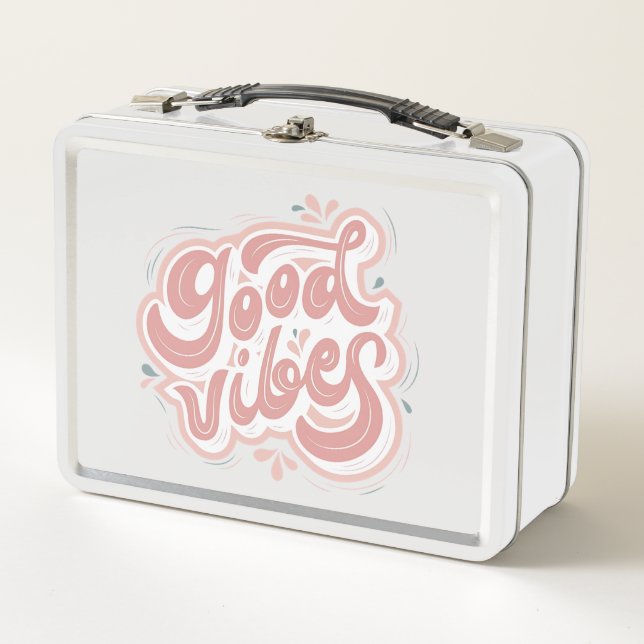 Good Vibes Metal Lunch Box (Front)