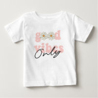 Good Vibes Only 70's Hippie Slogan