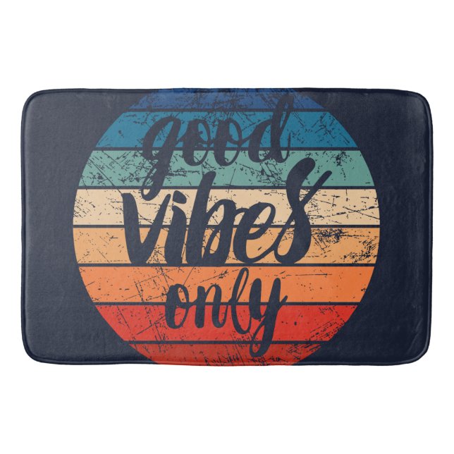 Good Vibes Only Bath Mat (Front)