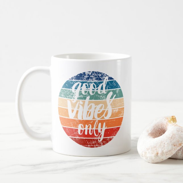 Good Vibes Only Coffee Mug (With Donut)