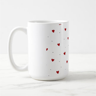 Good Vibes Only Colourful Rainbow Hearts Water Bot Coffee Mug