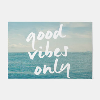 Good Vibes Only Doormat, Fresh Ocean Doormat