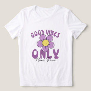 Good Vibes Only Flower Power T-Shirt New Trendin Tri-Blend Shirt