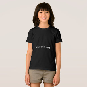 '' good vibes only '' gen z slogan in black  Tri-Blend shirt