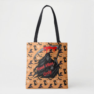 Good Vibes Only Halloween Tote Bag
