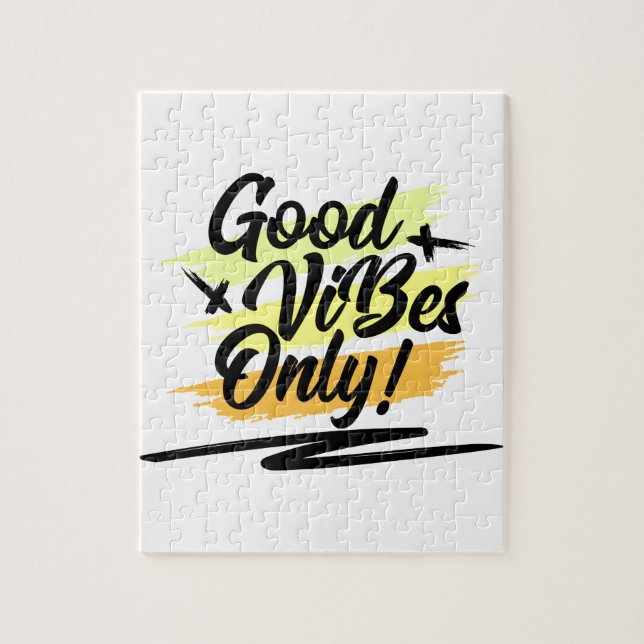 Good Vibes Only, Inspirational Quote Jigsaw Puzzle (Vertical)