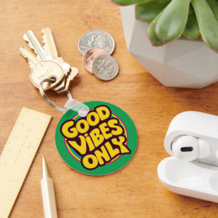 Good Vibes Only Key Ring