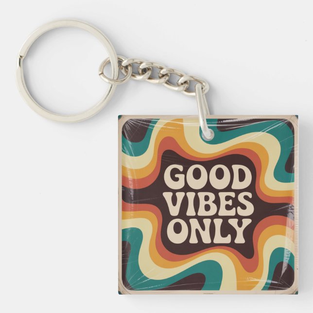 Good Vibes Only Key Ring (Front)