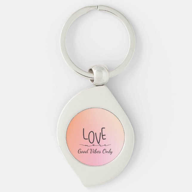Good Vibes Only Key Ring (Front)