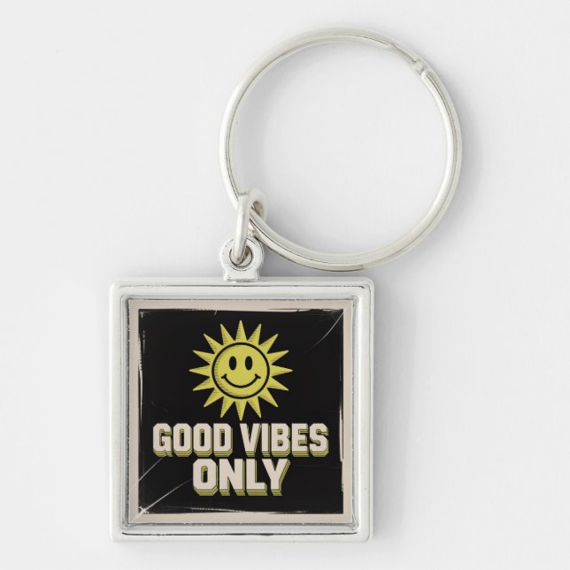 Good Vibes Only Key Ring (Front)