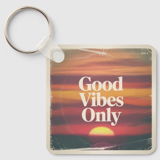 Good Vibes Only Key Ring (Front)