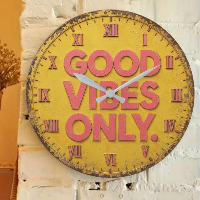 Good Vibes Only Large Clock (Creator Uploaded)