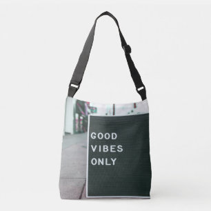 Good Vibes Only Letter Board Positve Crossbody Bag